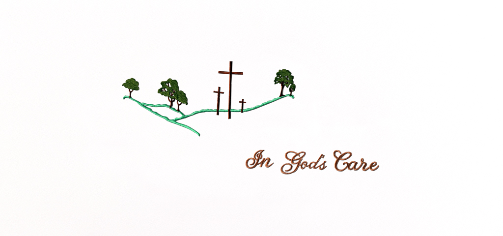 AP 517 GN In Gods Care Green (White Faux)